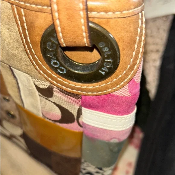 Coach Patchwork Hobo Bag in Multicolor - Picture 15 of 16